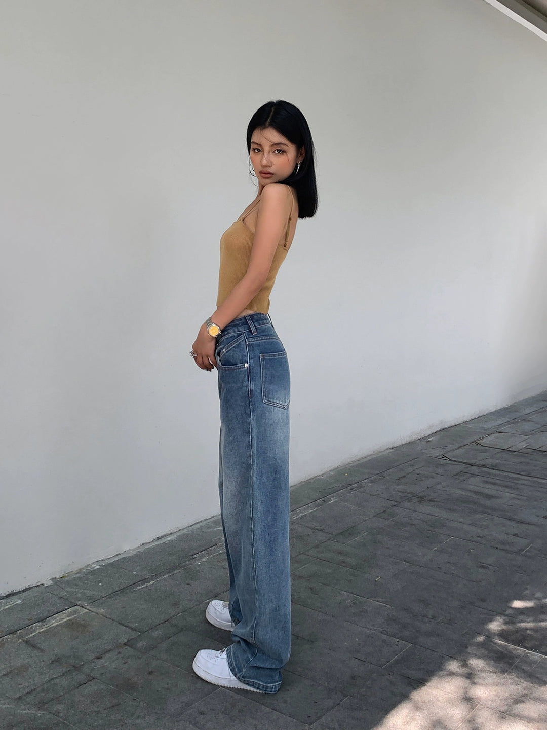 Loose Wide-Leg High Waist Jeans
