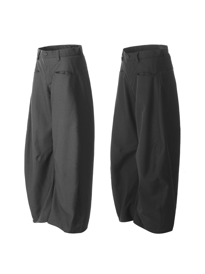 Casual A-Line Wide-Leg Drape Pants