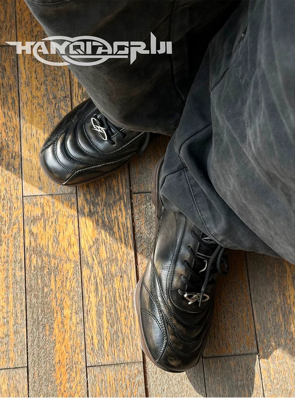 Top-Grain Leren Voetbal Trainingschoenen 