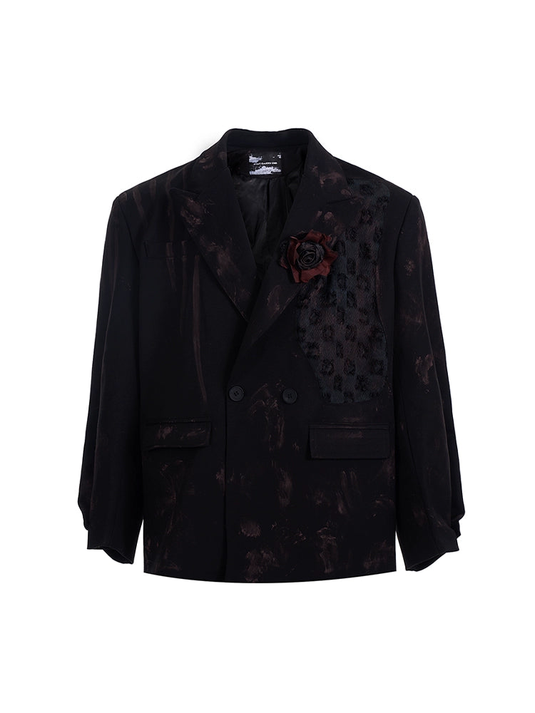 Hand-Graffiti Oversized Jacket and Pants