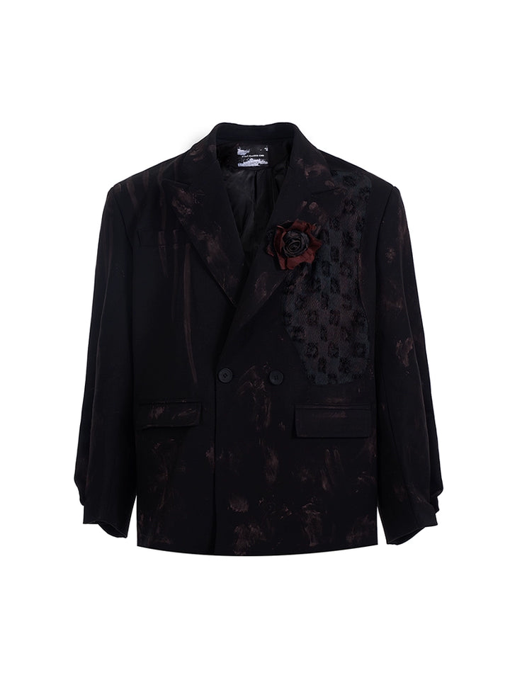 Hand-Graffiti Oversized Jacket and Pants