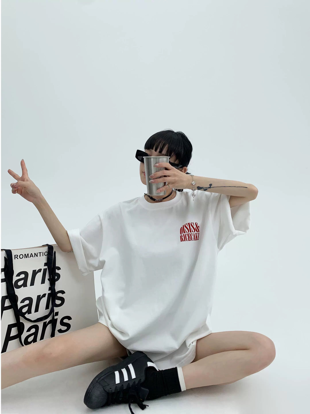 Letter Print Loose Fit T-shirt