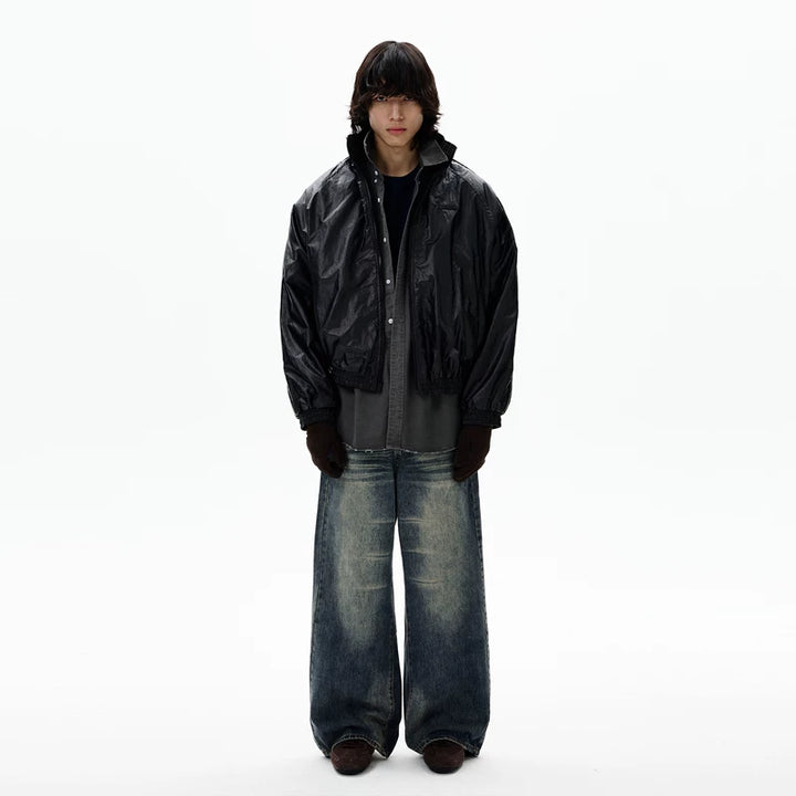 Reversible Plaid Embroidered Cotton Jacket