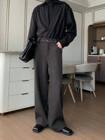 Wide-leg Plus Velvet Straight Pants