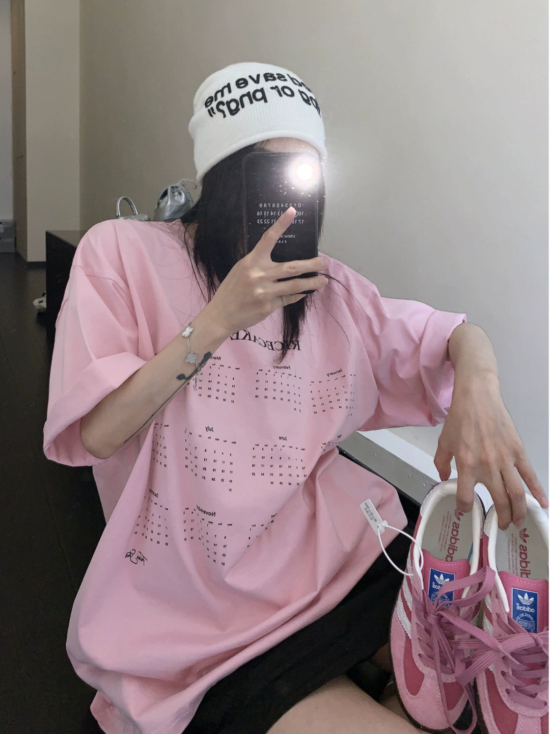 Calendar Print Casual T-Shirt