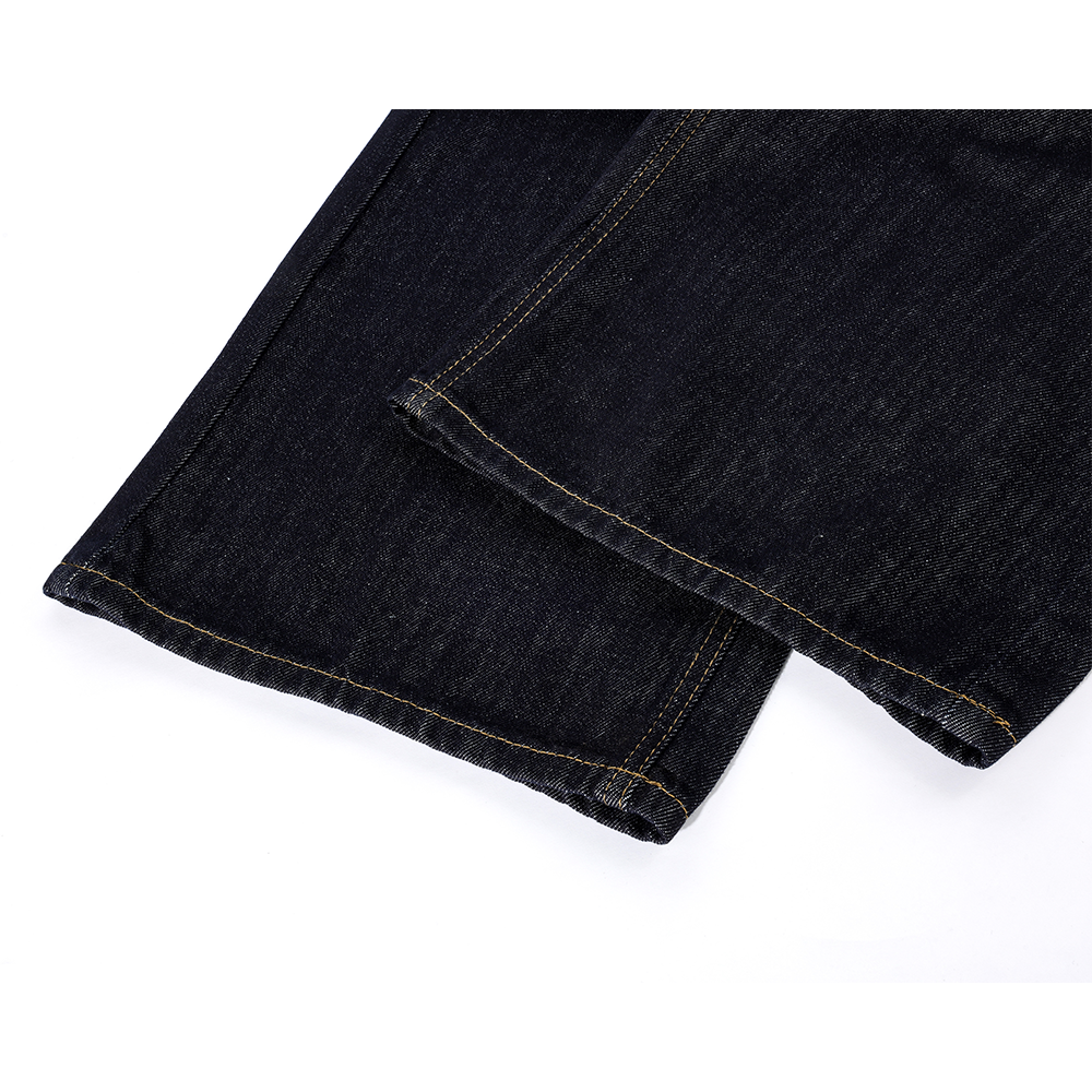 Check Patchwork Wide-leg Jeans