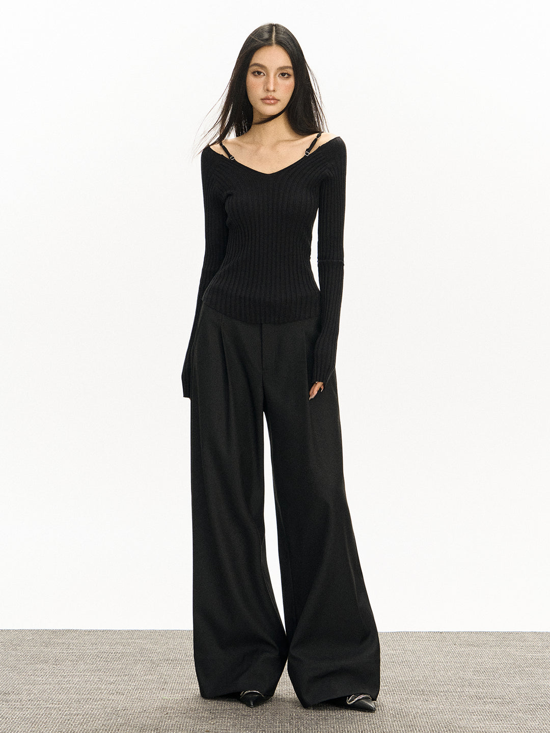 Retro Wide-Leg Casual Pants
