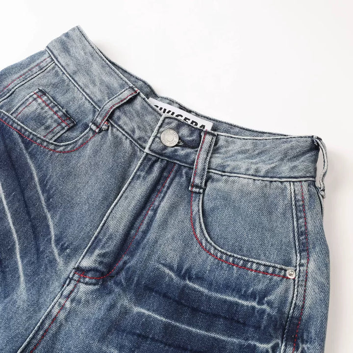 Loose High Waisted Wide Leg Jeans