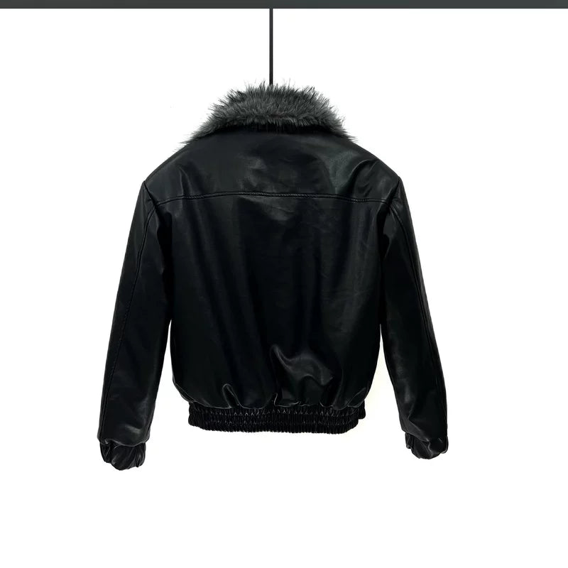 Fleece-Lined Insulated Lapel Jacket