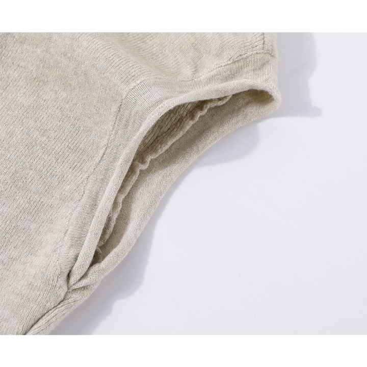 V-hals gebreide mouwloze vesttop 