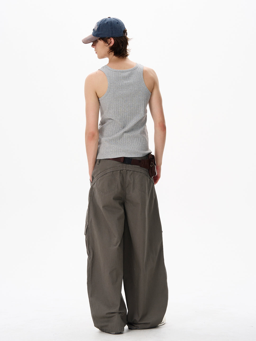 Textured Henley Collar Slim Fit Vest