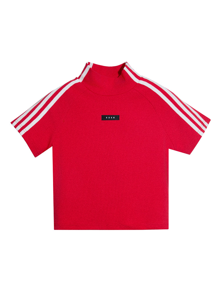 Pure Cotton Slim Fit Turtleneck Top