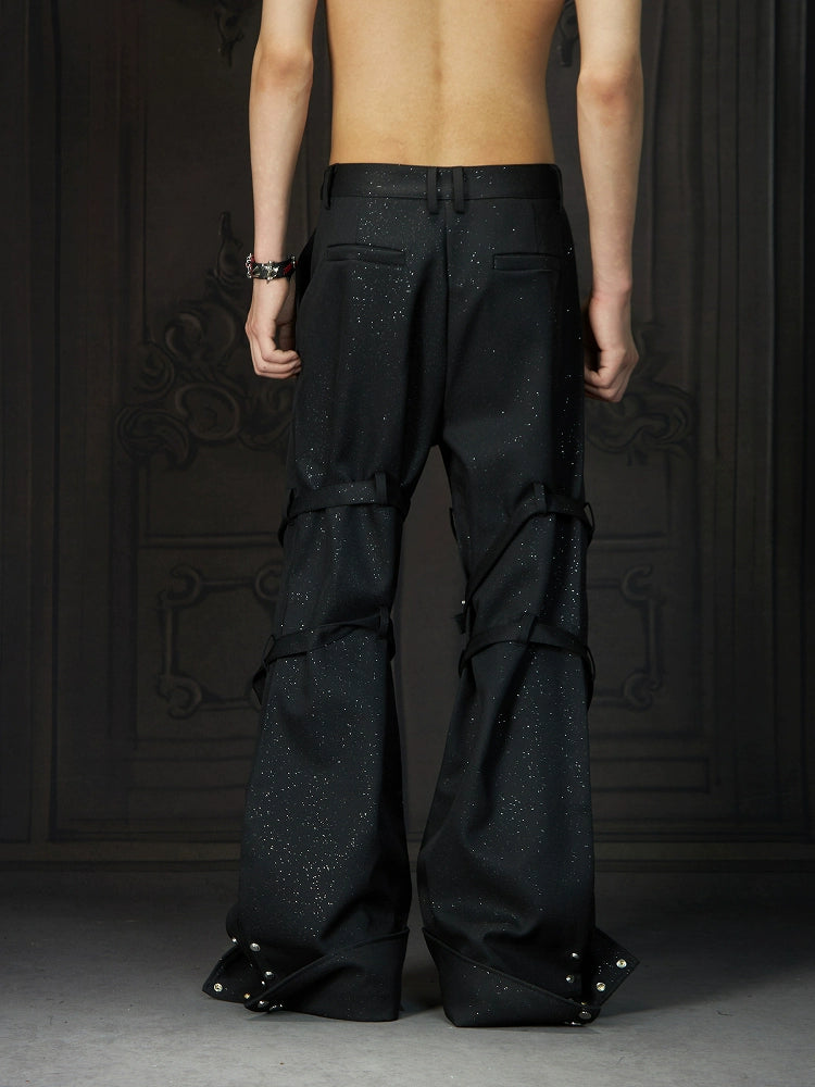 Starry Sky Micro-Flared Loose Pants