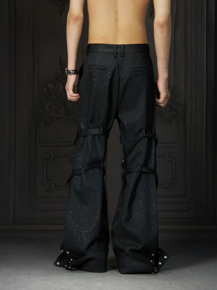 Starry Sky Micro-Flared Loose Pants