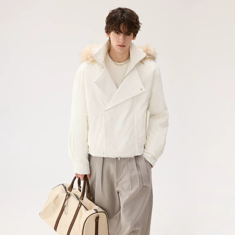 Detachable Fur Collar Insulated Jacket