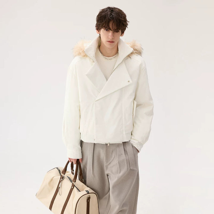 Detachable Fur Collar Insulated Jacket