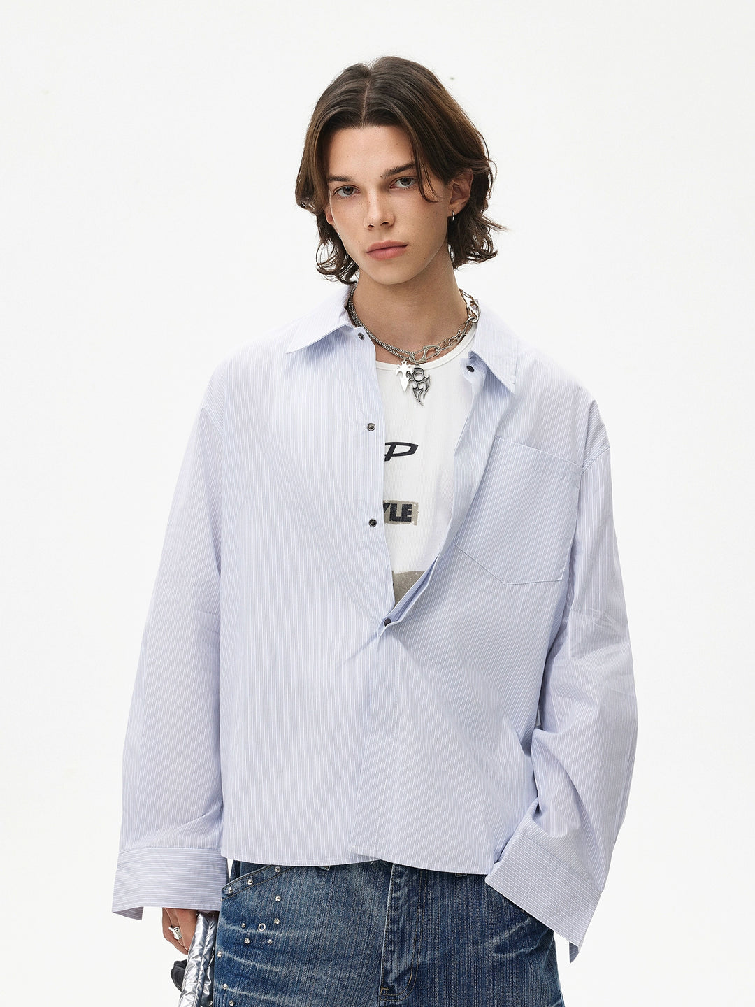 Striped Long Sleeve Lightweight Shirt