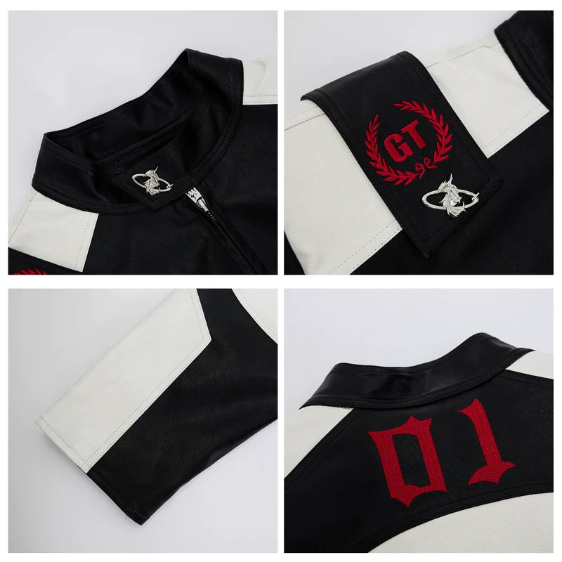 Deconstructed Leather Motorcycle Jacket