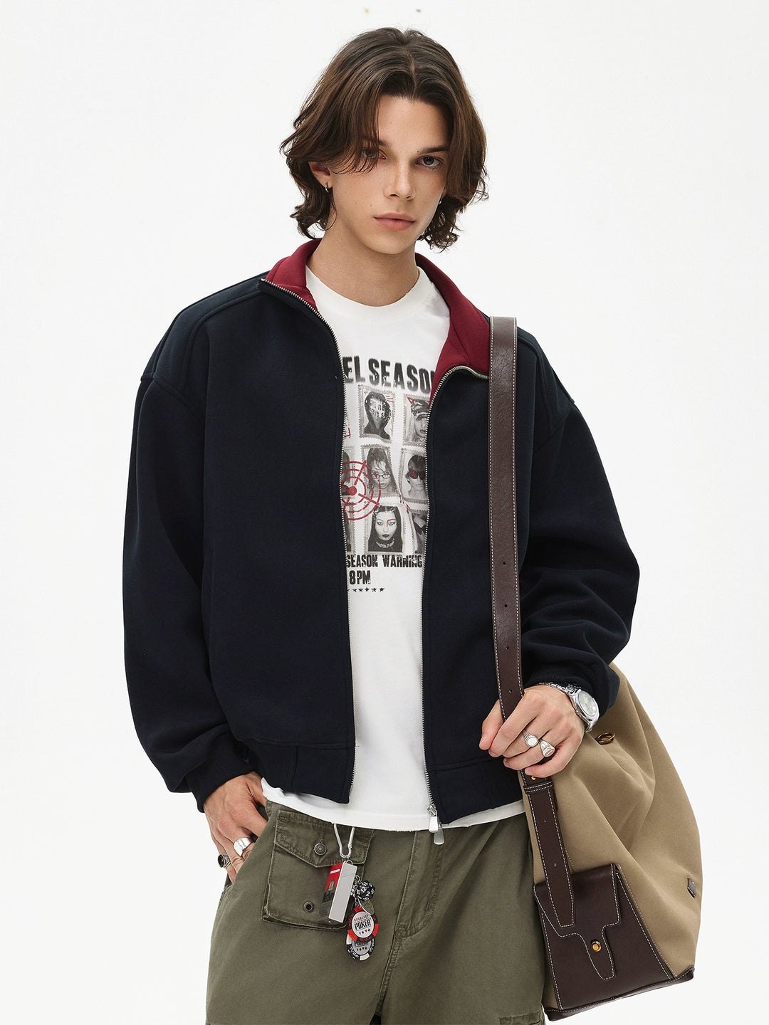 Heavyweight Zip-Up Boxy Jacket