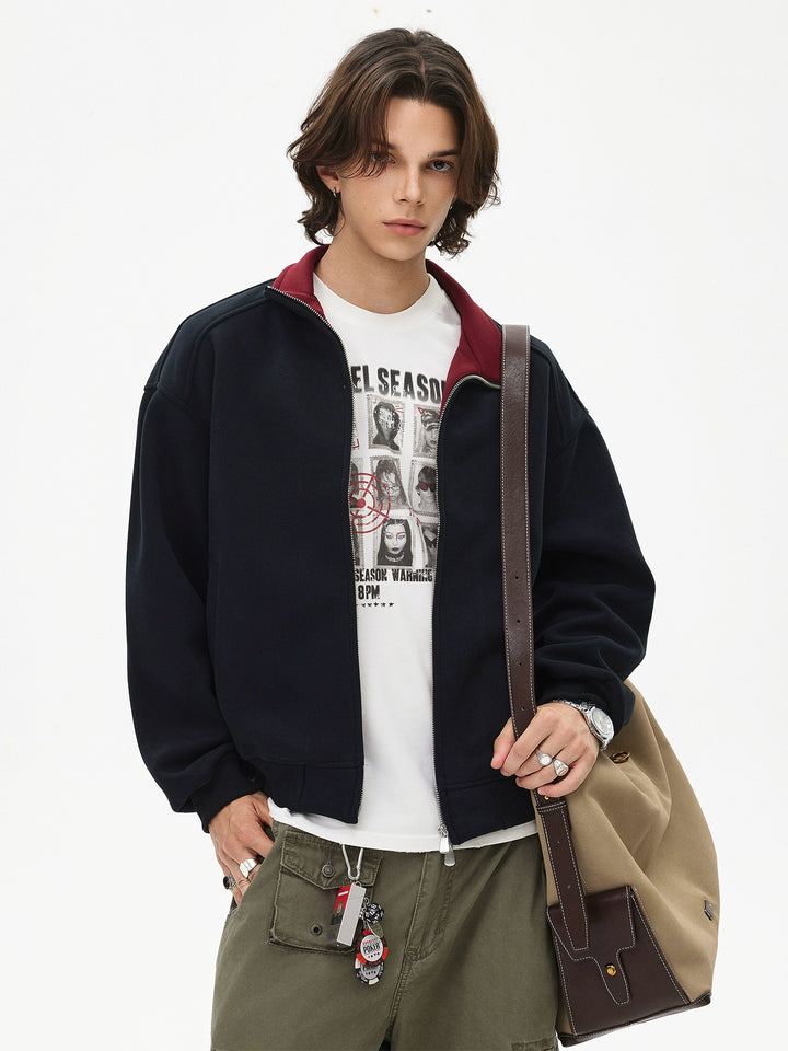 Heavyweight Zip-Up Boxy Jacket