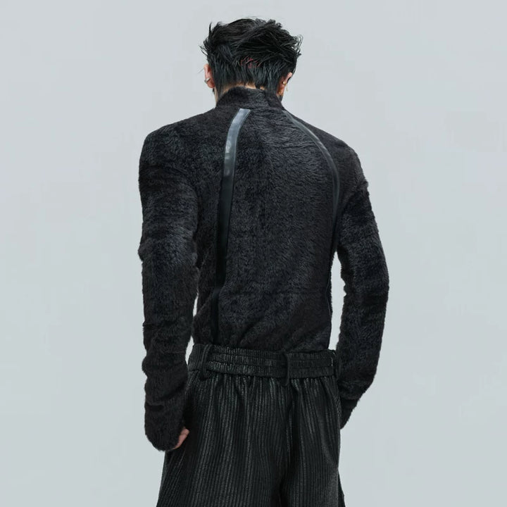 Plush Deconstructed Turtleneck Knitwear