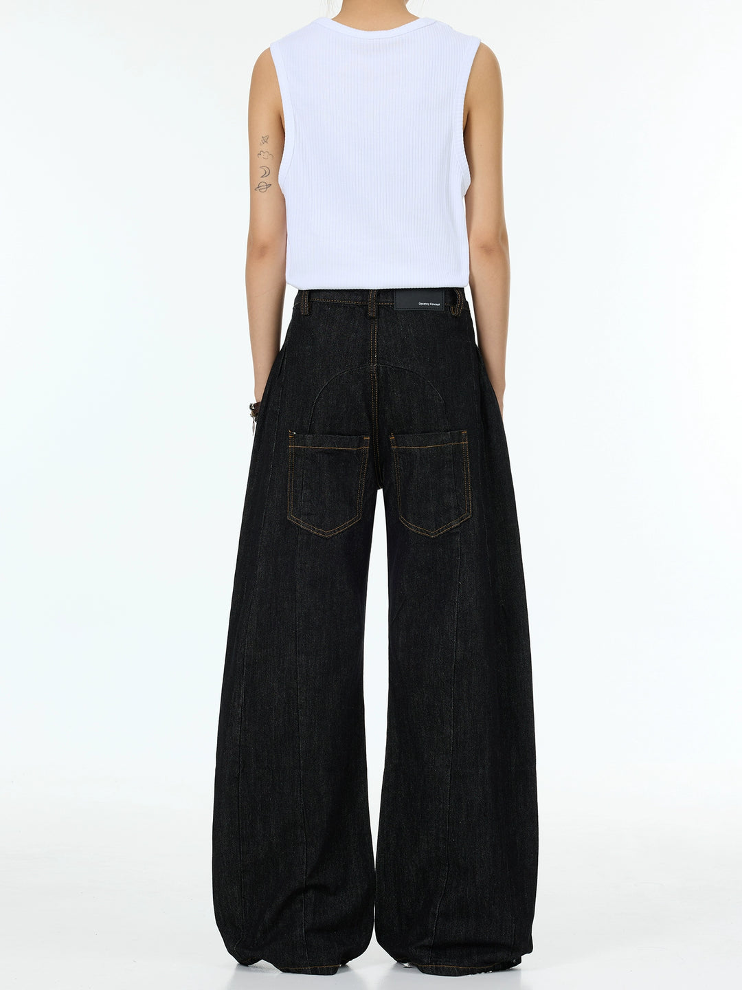 Black Straight Leg Jeans