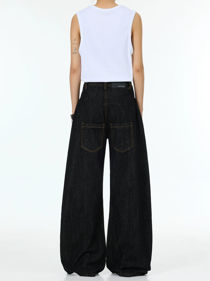 Black Straight Leg Jeans