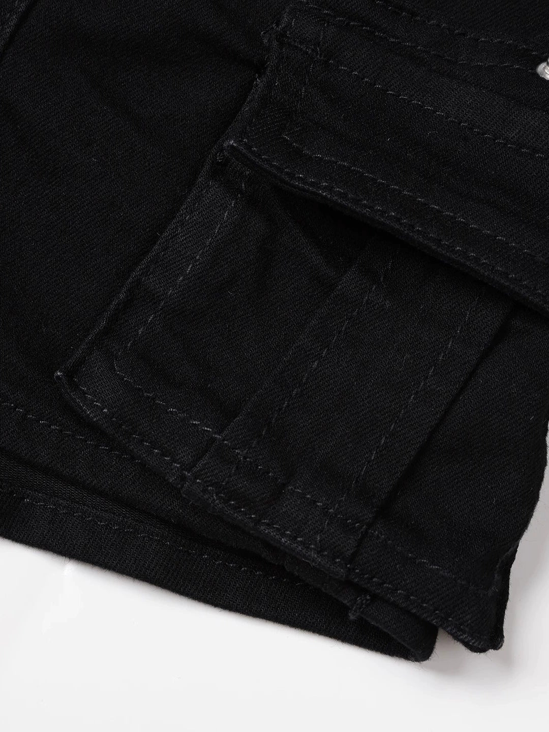 Denim Cargo Workwear Shorts Hot Pants