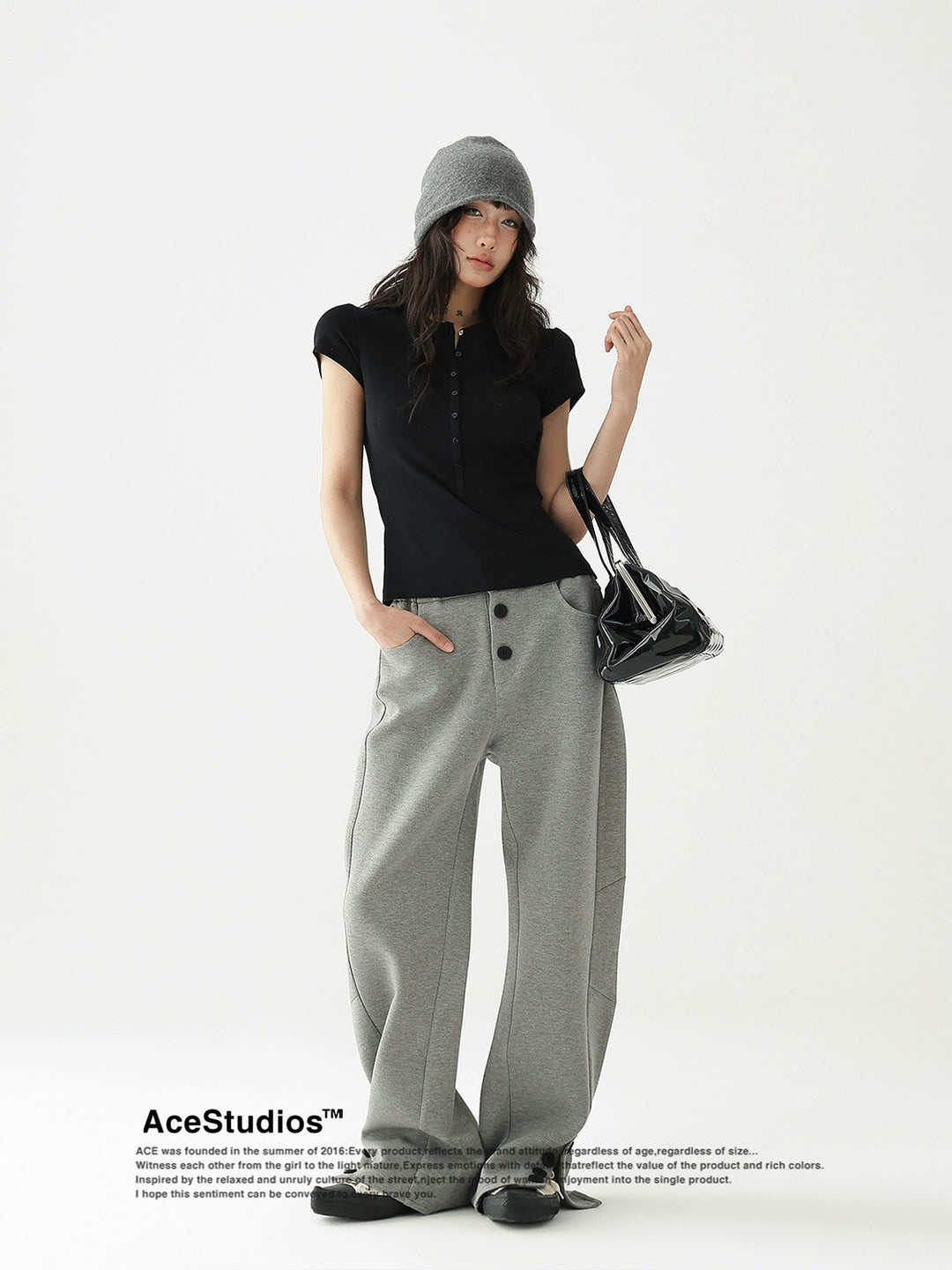 Slim Half-Button Short Sleeve Tee