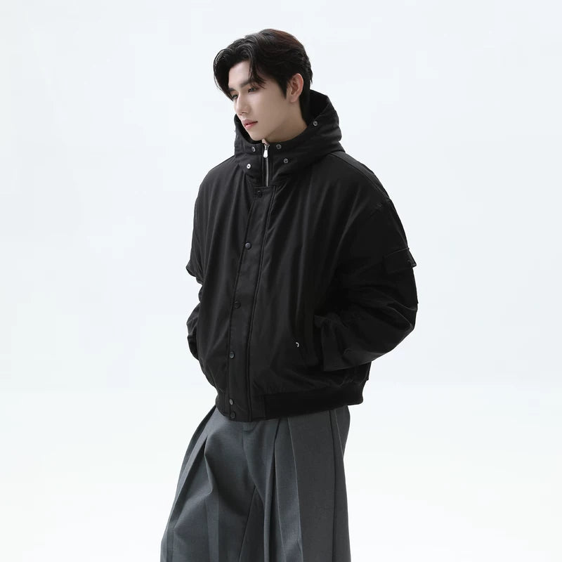 Fur Collar Hooded Insulated Coat