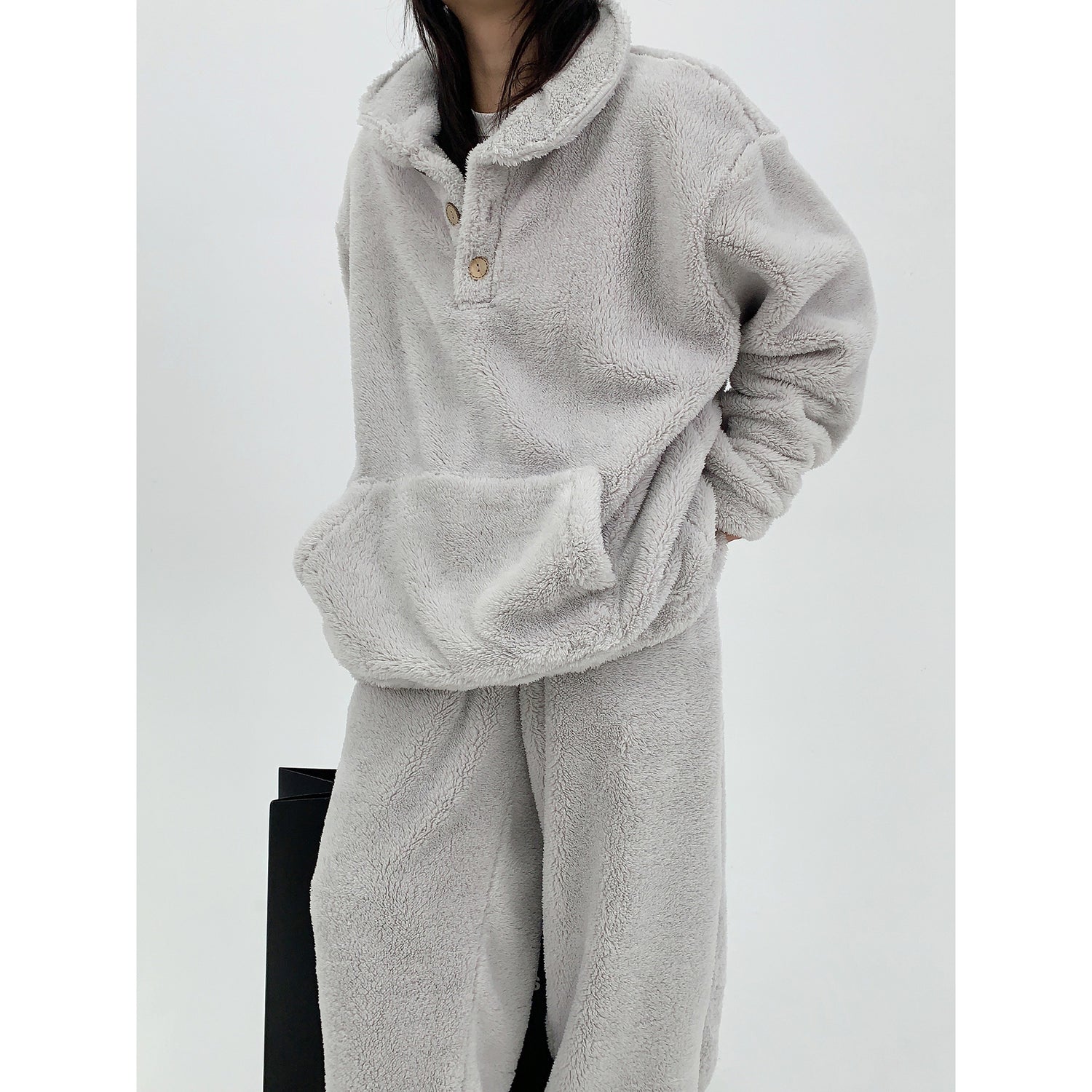 Warm Fleece Lounge Top and Pants