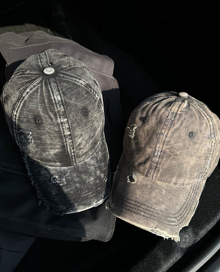 Destroyed Retro Washed Baseball Cap
