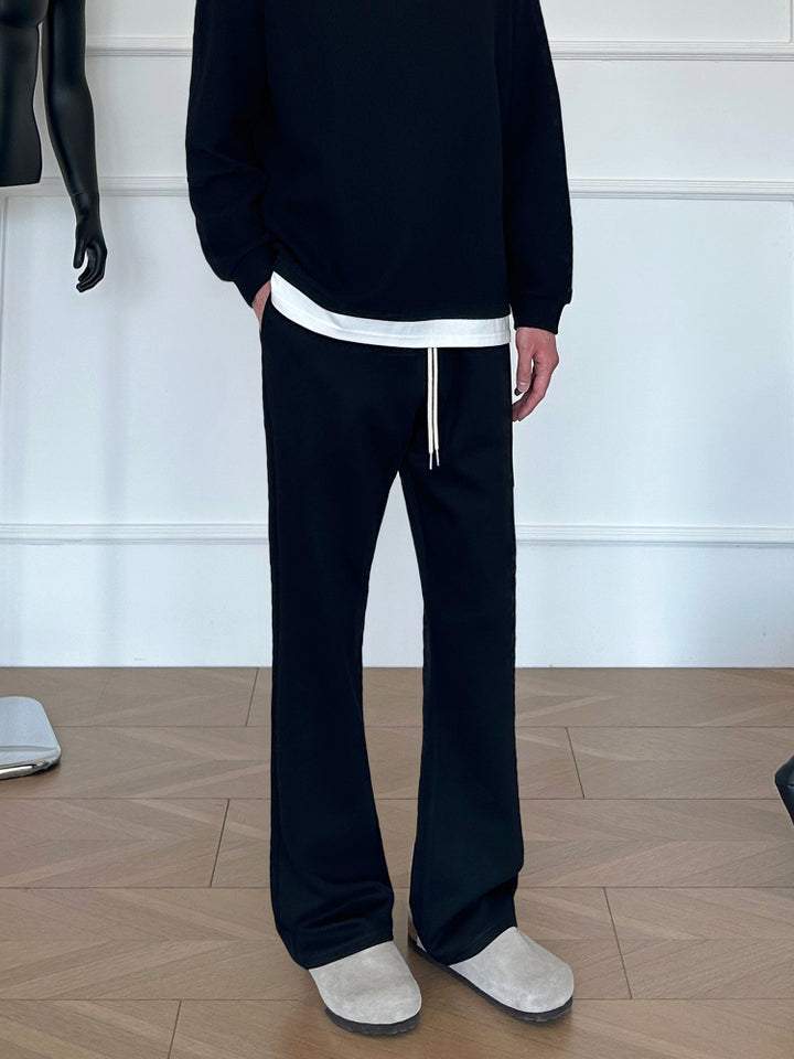 Casual Flared Drawstring Sweatpants