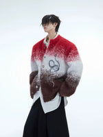 Snake Design Gradient Loose Knit Sweater