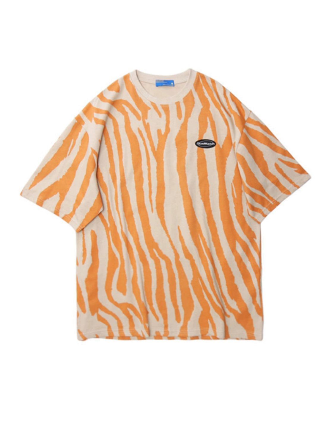 Oversize Graffiti Print Short Sleeve T-shirt