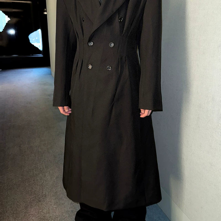 Mid-Length Slim Fit Trench Coat
