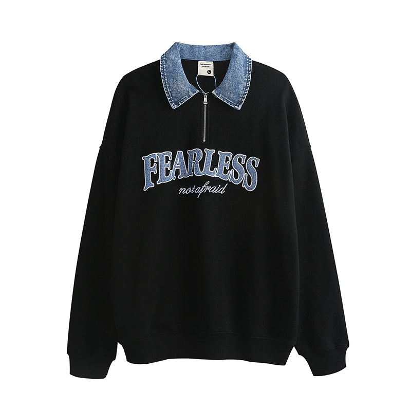 Embroidered Oversized Pullover
