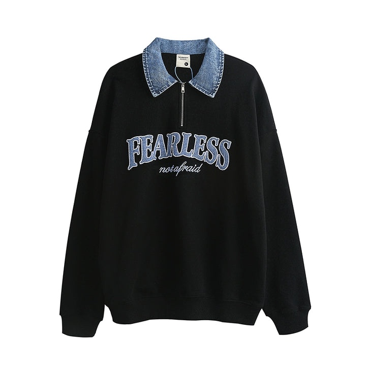 Embroidered Oversized Pullover