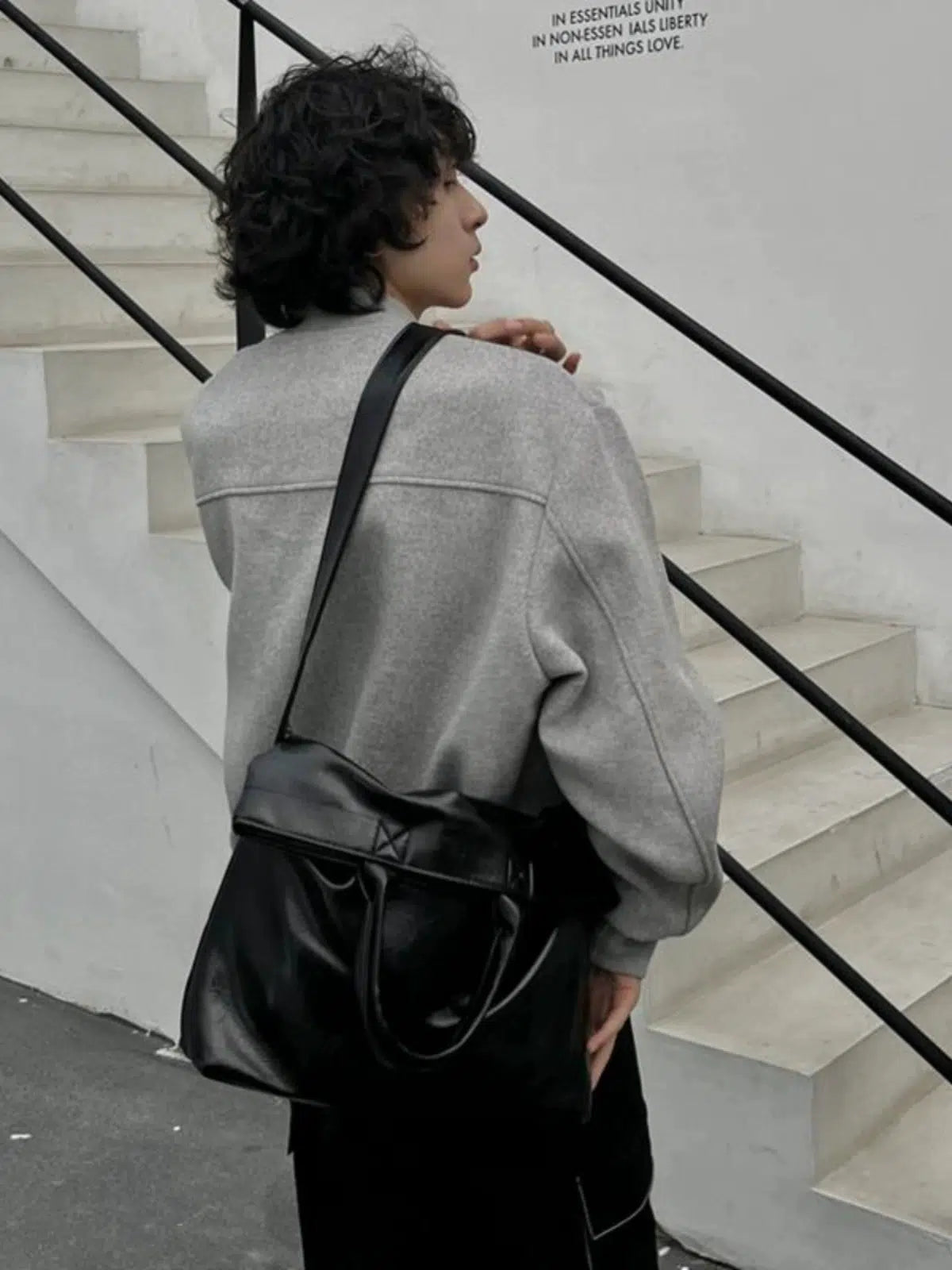 Retro Leather Crossbody Tote Bag