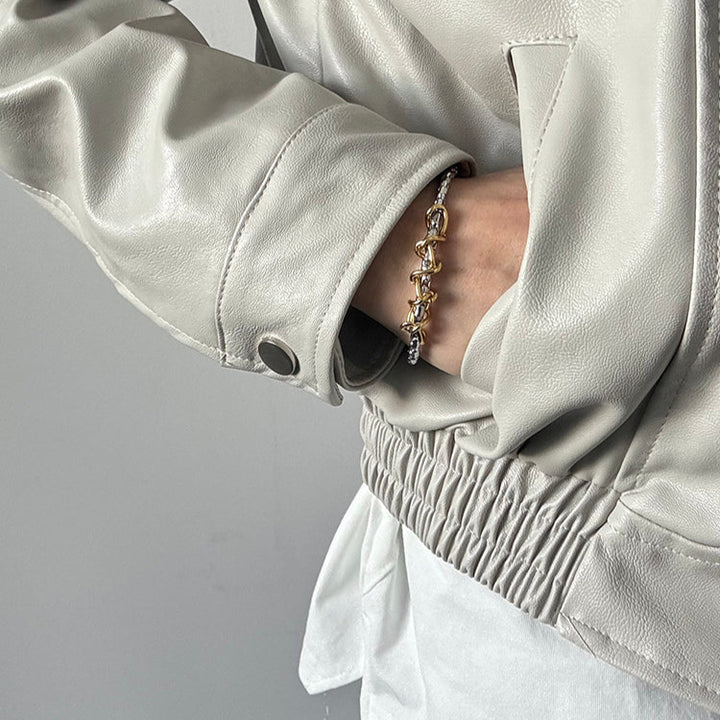 Tibetan Titanium Steel Chain Bracelet