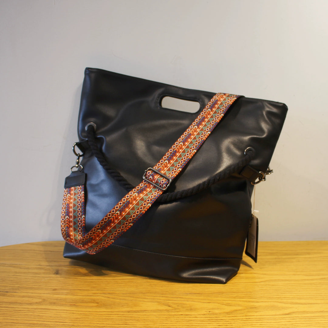 Soft Leather Large Messenger Shoulder Bag