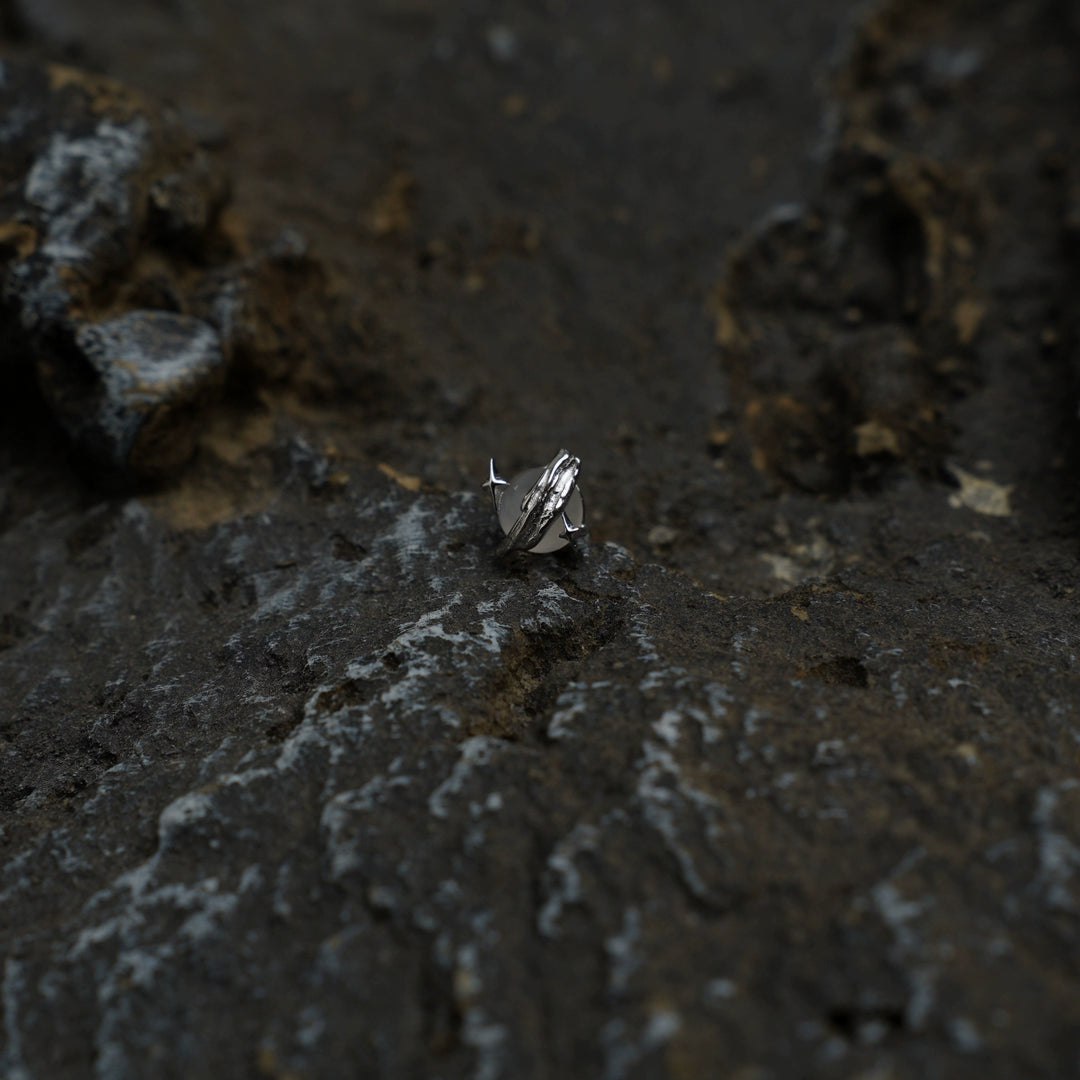 Sterling Silver Irregular Stud Earrings