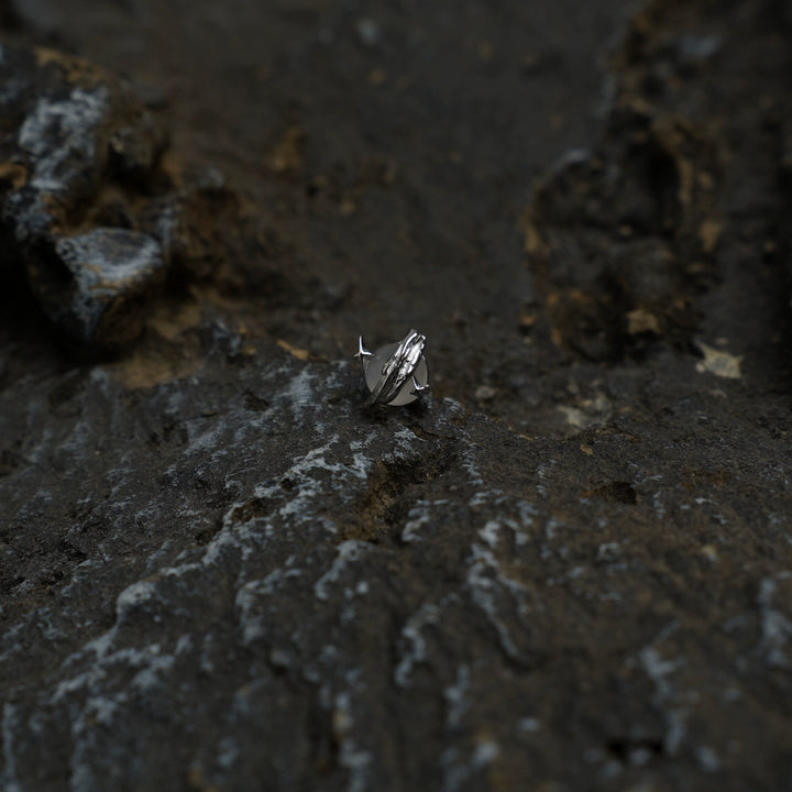 Sterling Silver Irregular Stud Earrings