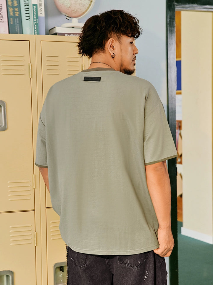 Breathable Contrast Short Sleeve T-Shirt