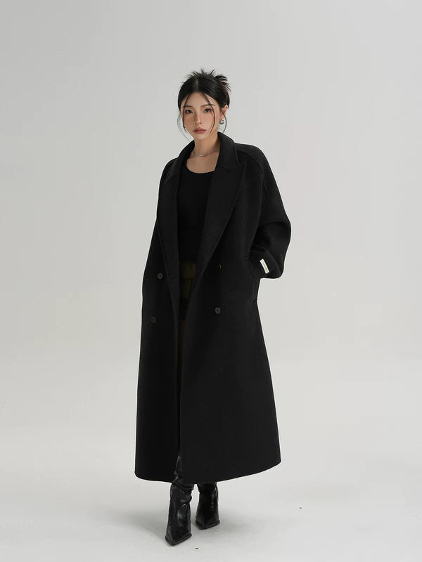 Long Wool Belted Overcoat