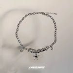 Star Pendant Chain Clavicle Necklace