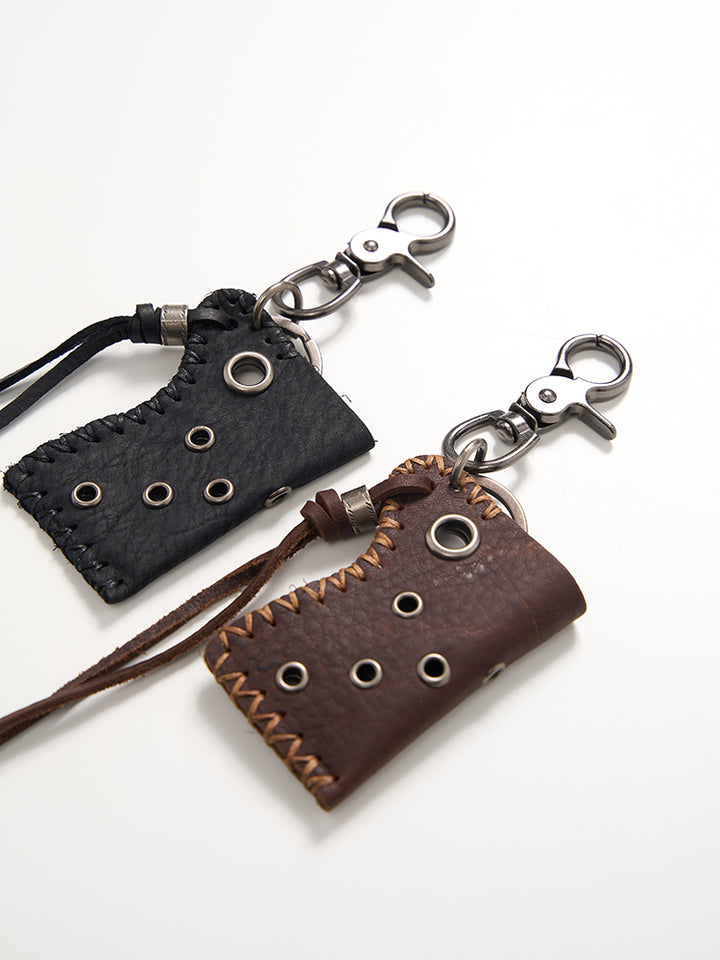 Geflochtenes Leder Gürtel Schlüsselanhänger Hosenaccessoire 