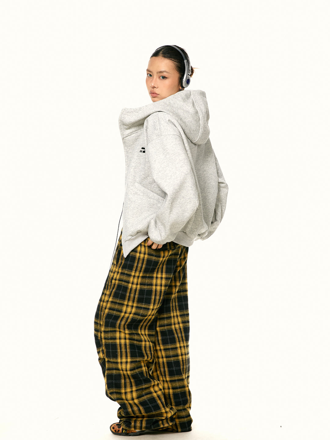 Heavyweight High Collar Hooded Cardigan