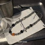 Camera Pendant Beaded Necklace