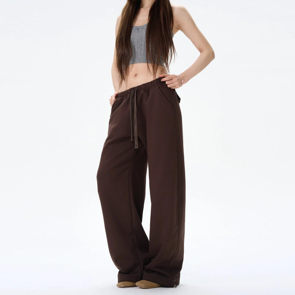 Velvet Drawstring Sweatpants